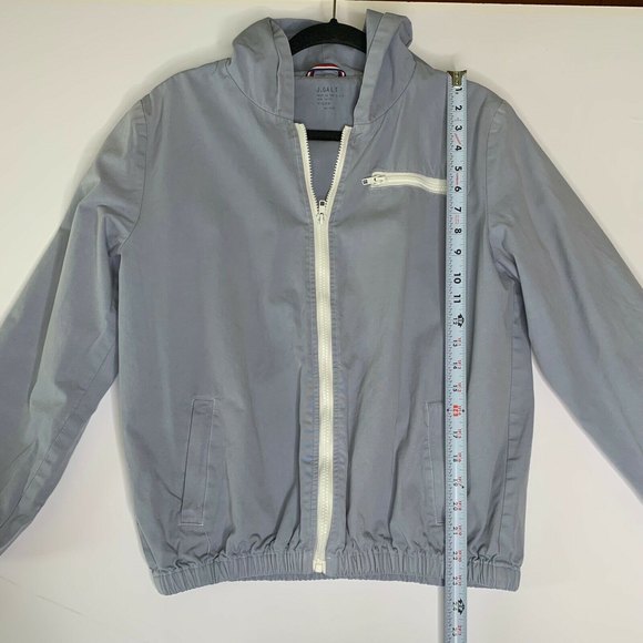 J. Galt One Size Zip Up Hood Jacket Blue for Her - Picture 6 of 9